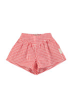 short check rosso