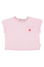 t-shirt lilac lettera A