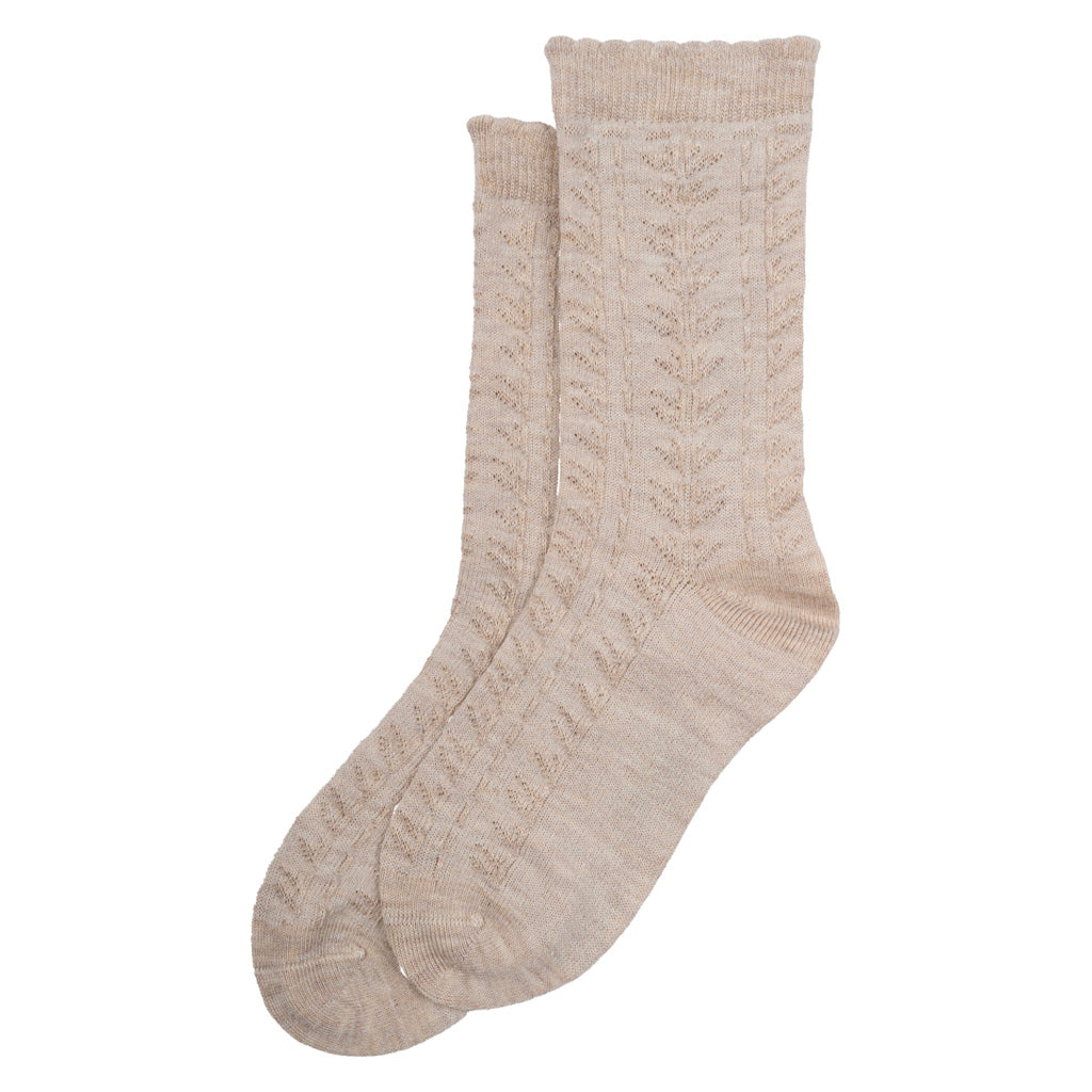 calza bamboo pattern sabbia