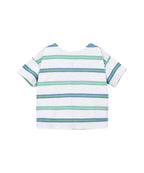 t-shirt riga verde blue