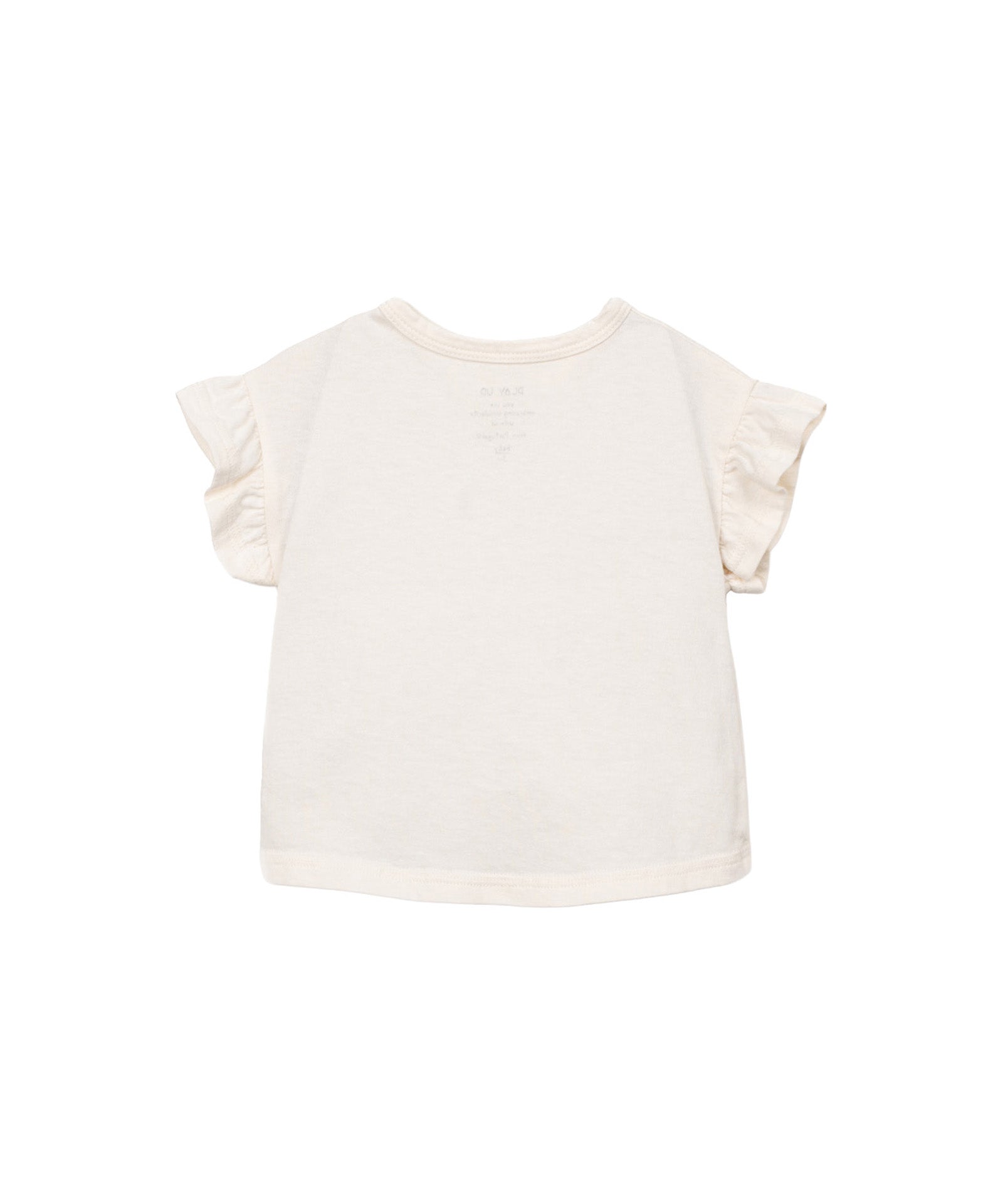 t-shirt ivory volants