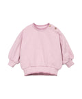 felpa rosa girocollo