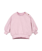 felpa rosa girocollo
