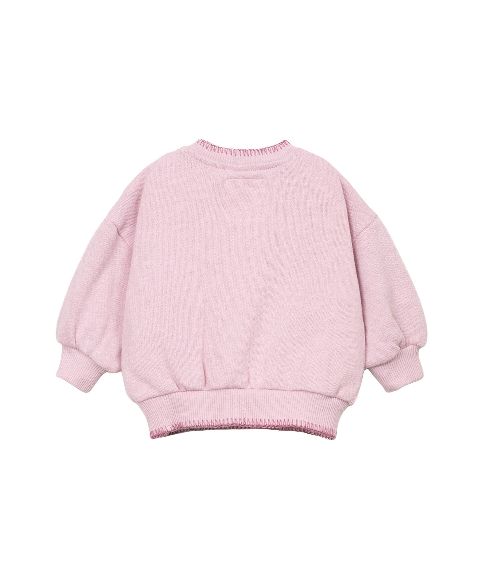 felpa rosa girocollo