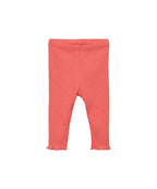 leggings costina corallo