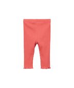 leggings costina corallo