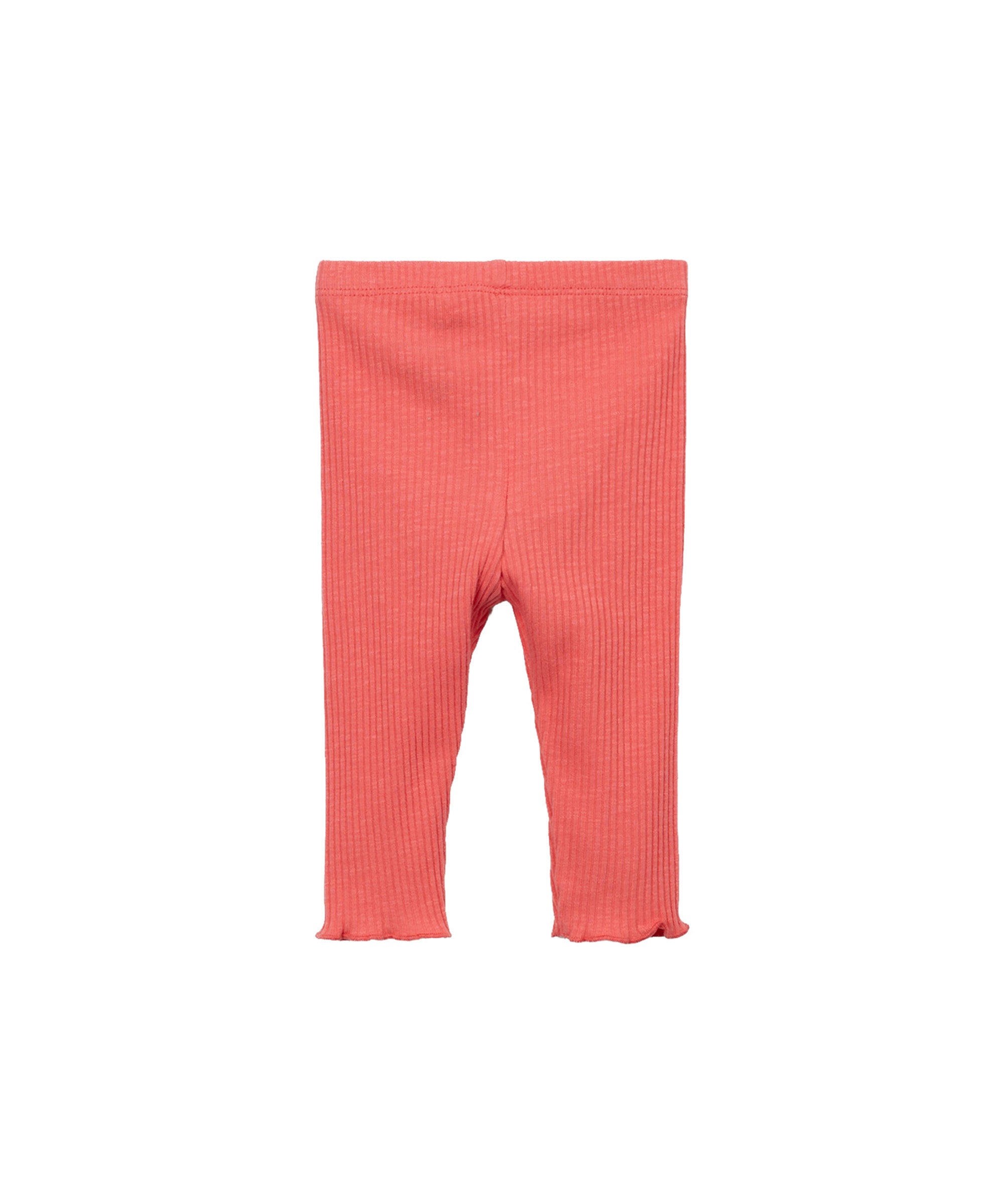 leggings costina corallo