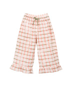 pantalone check rosa