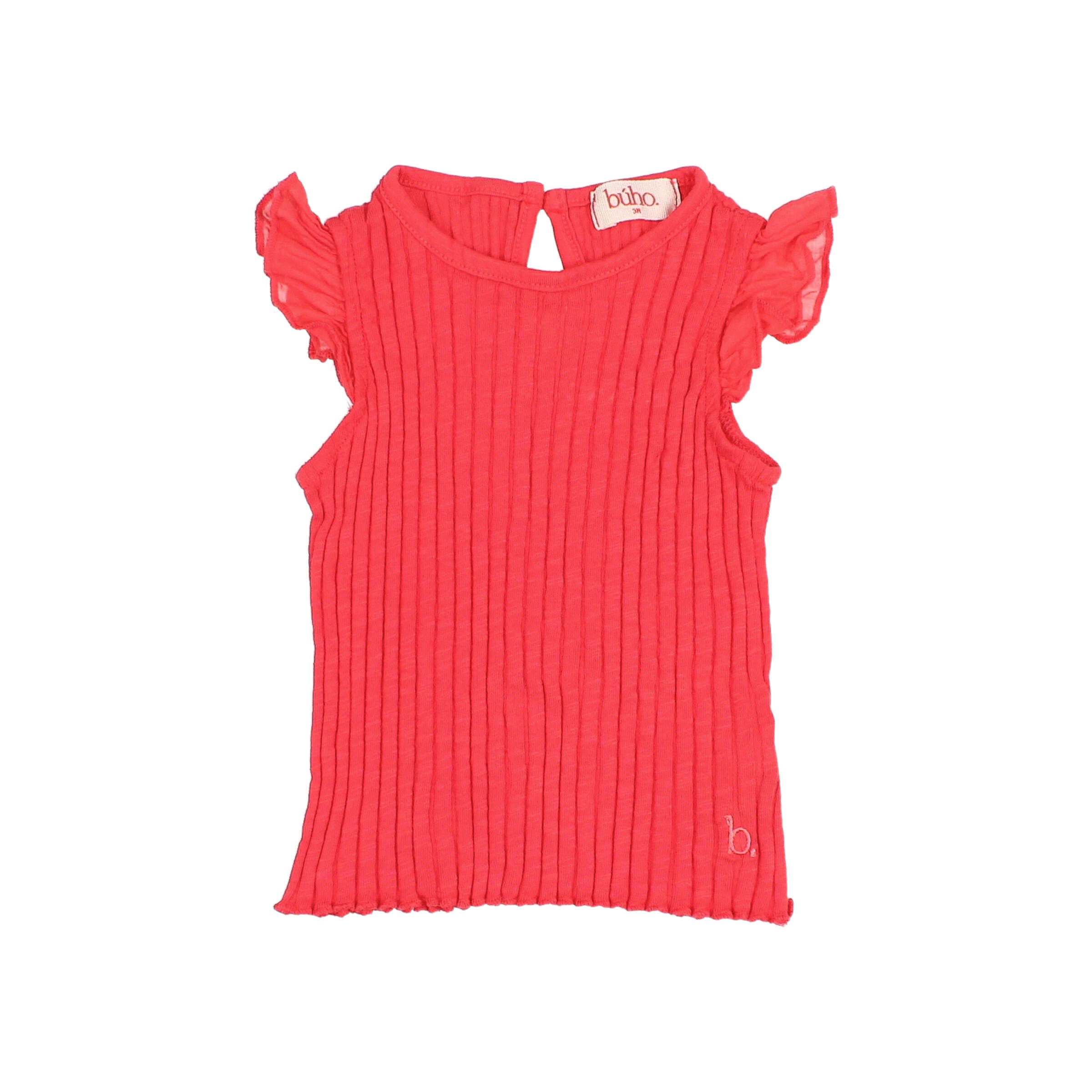 canotta costina corallo