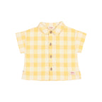 camicia check giallo