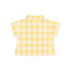 camicia check giallo