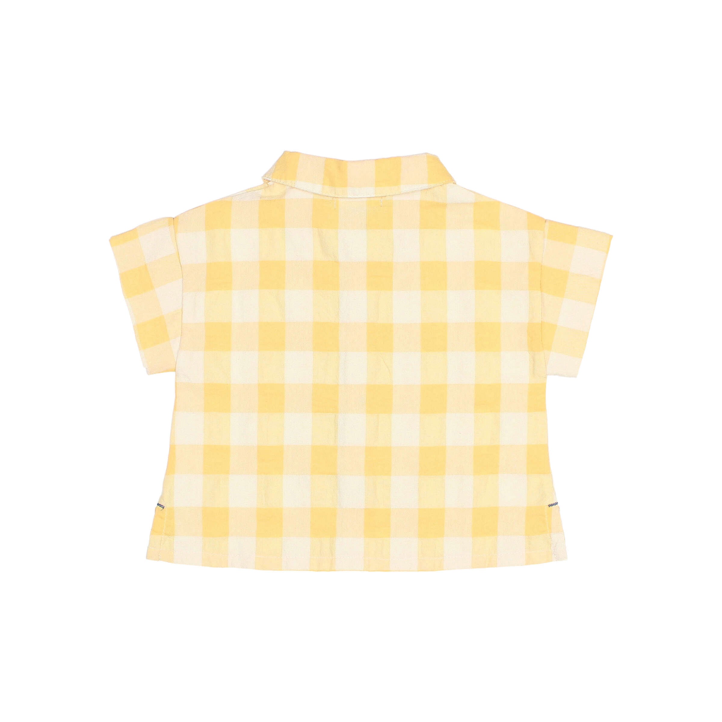 camicia check giallo