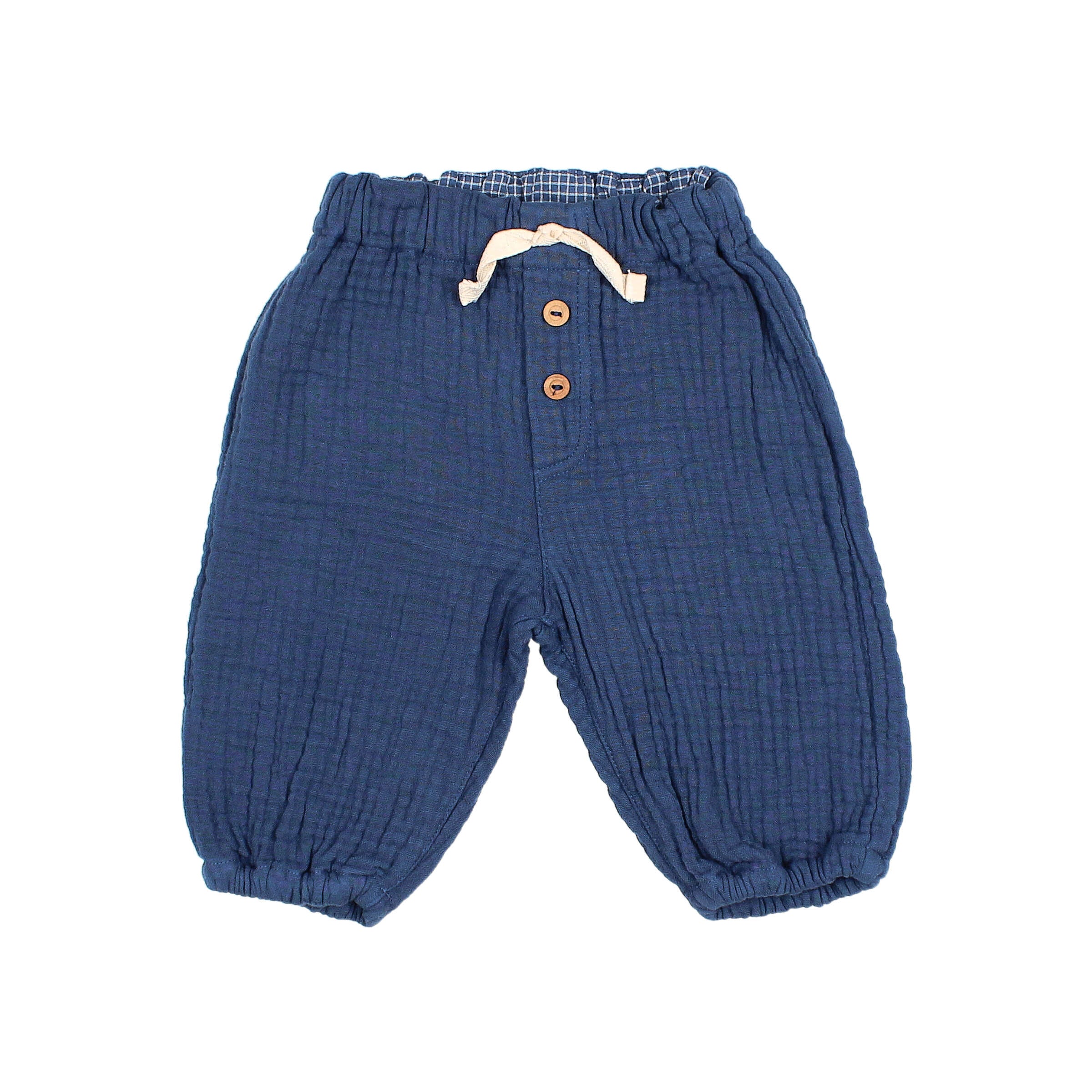 pantalone garza blu