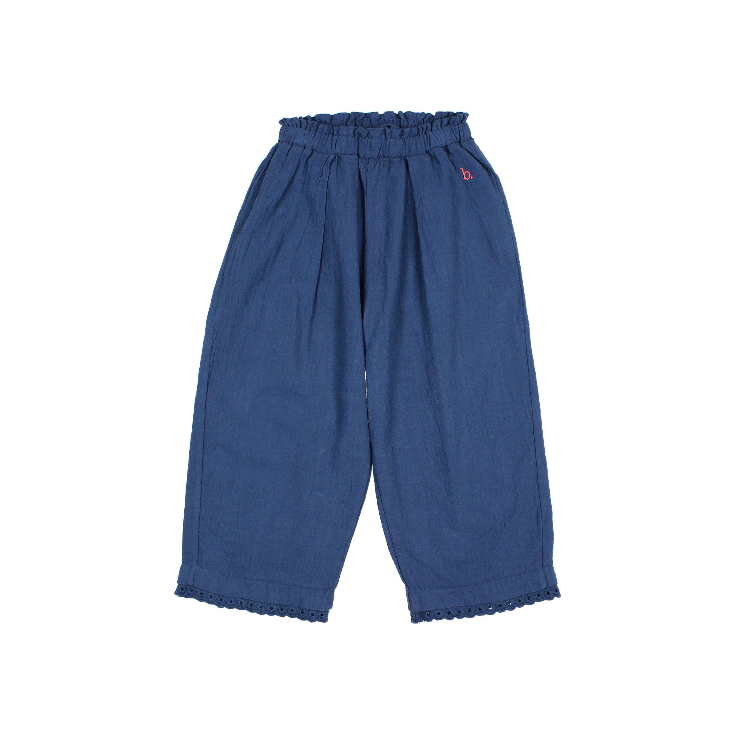 pantalone mussola blu