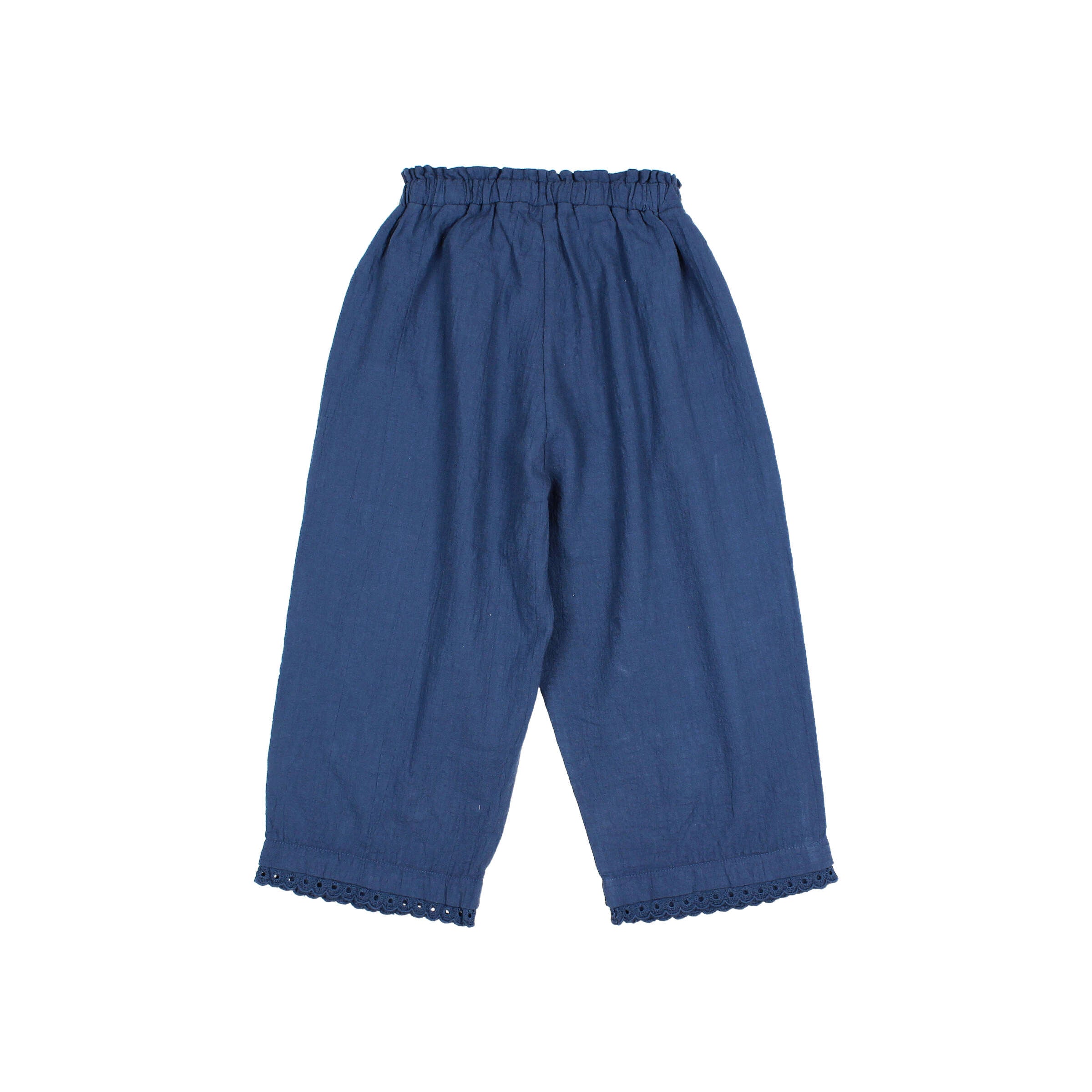 pantalone mussola blu