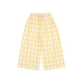 pantalone check giallo