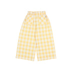pantalone check giallo