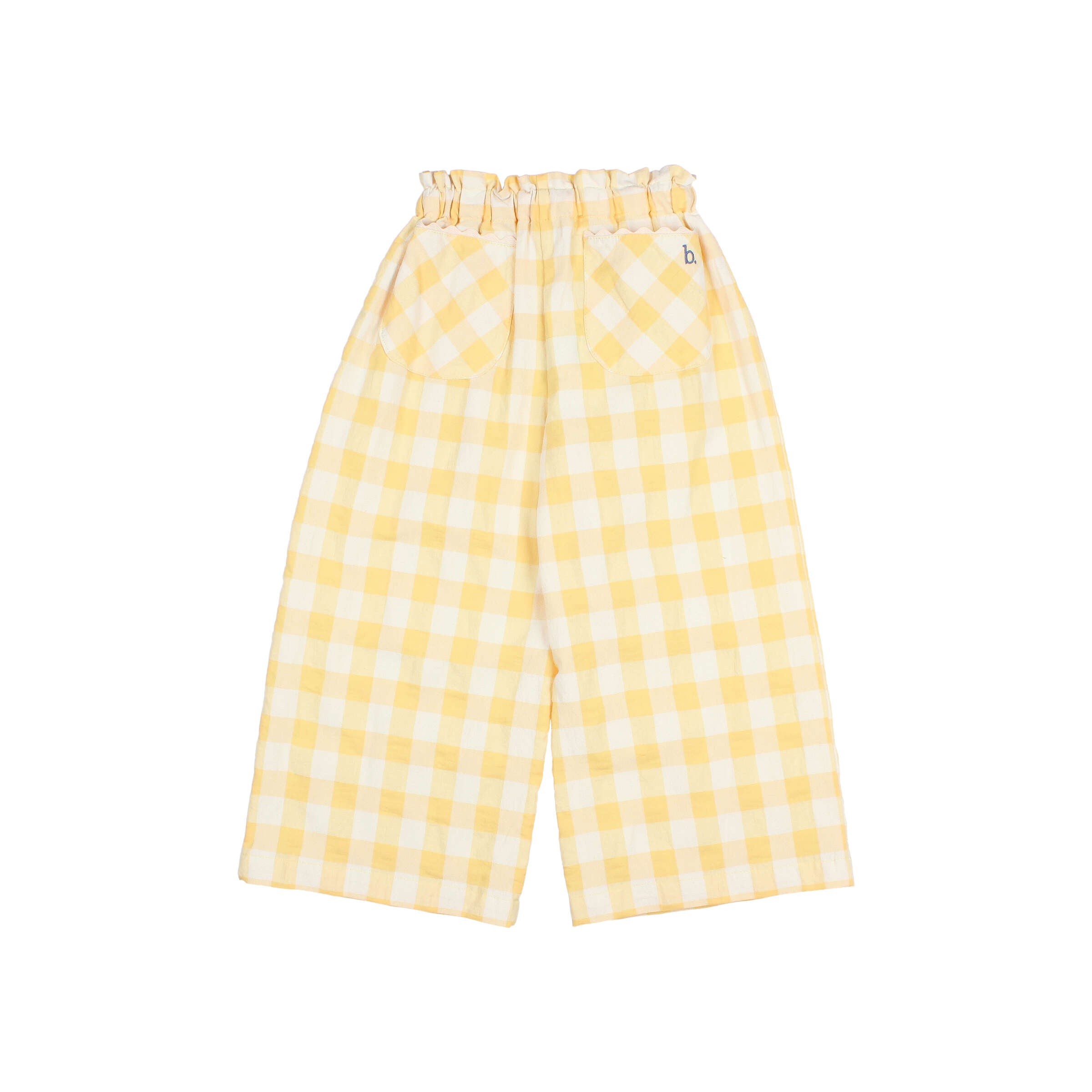 pantalone check giallo