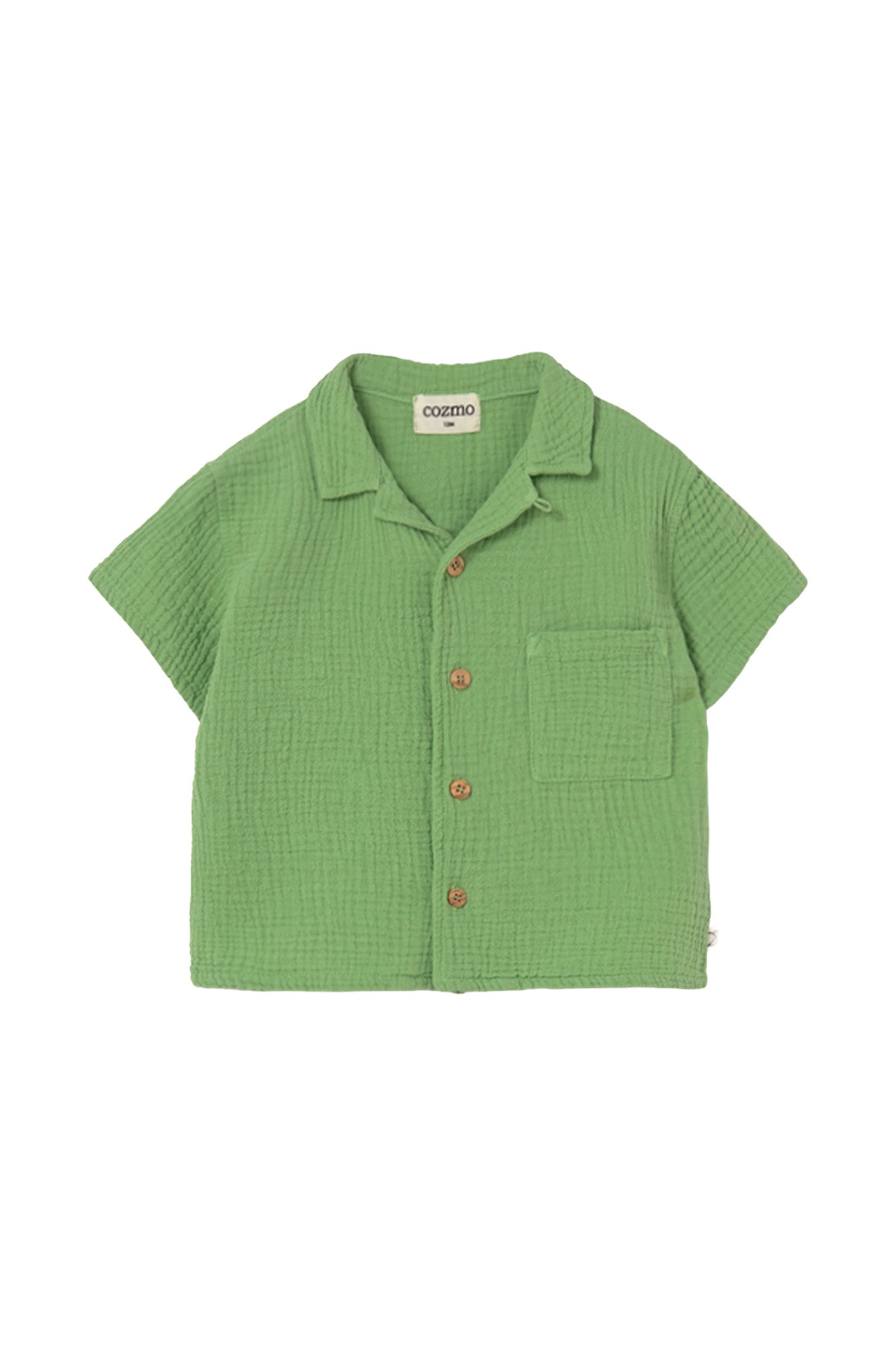 camicia mussola verde mela