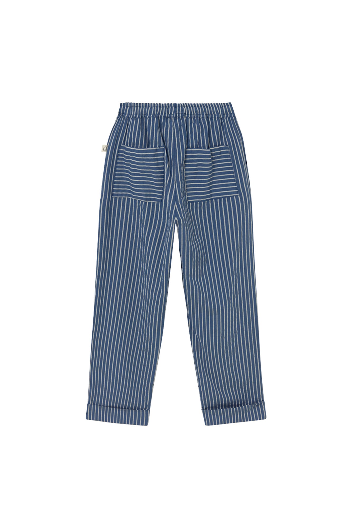 pantalone riga blu