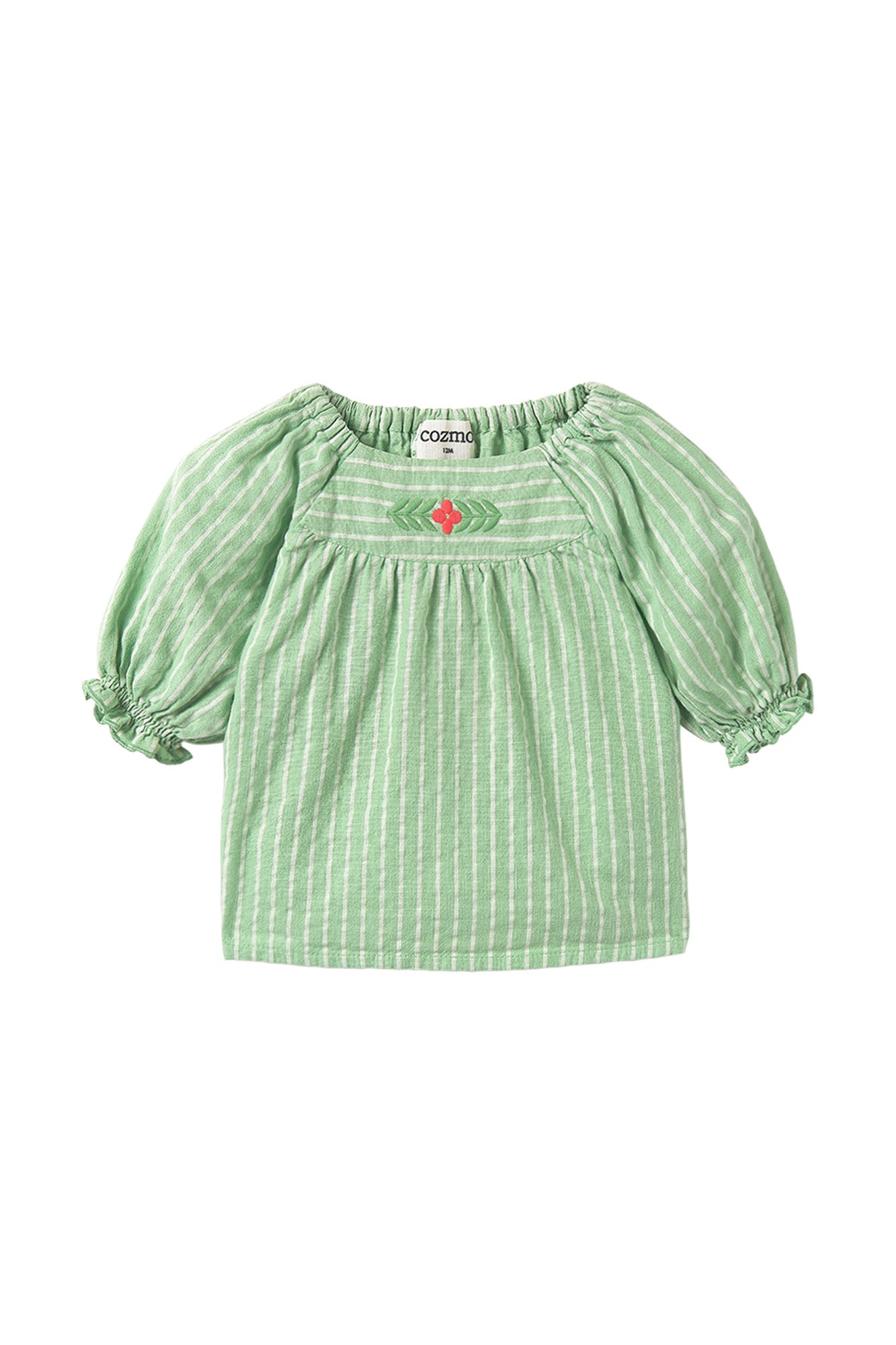 blusa riga verde mela