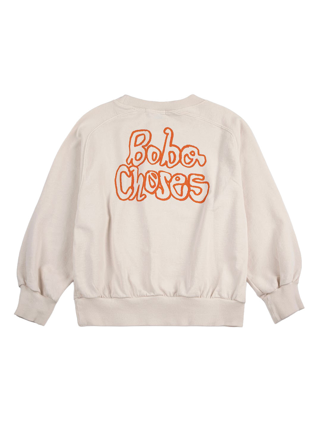 felpa bobo choses scritta sul retro