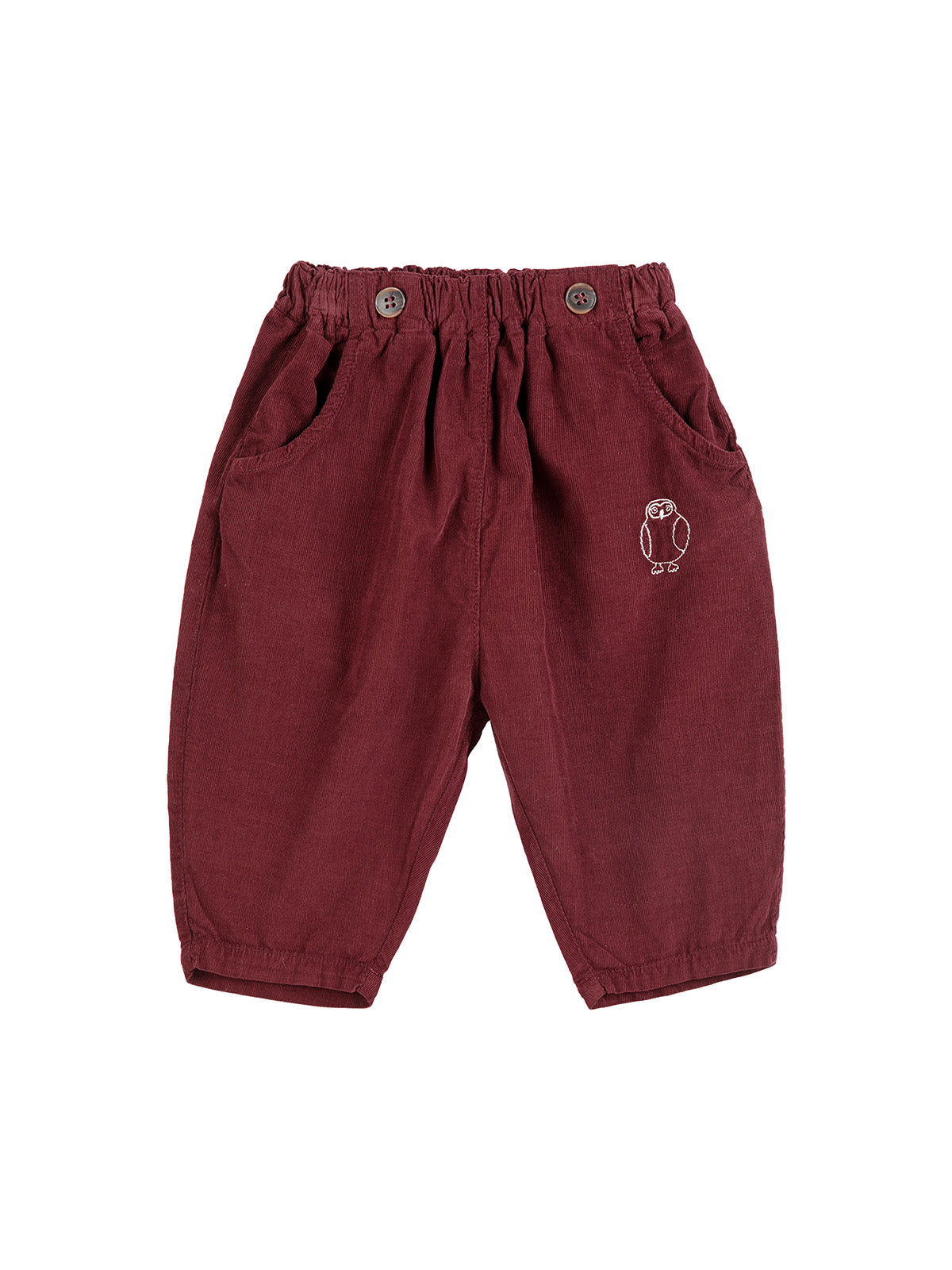 pantalone velluto vinaccia baby