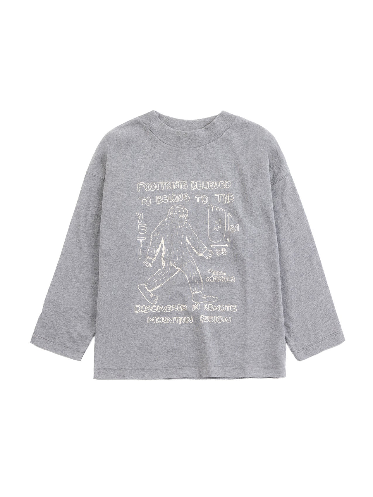 t-shirt manica lunga grigia