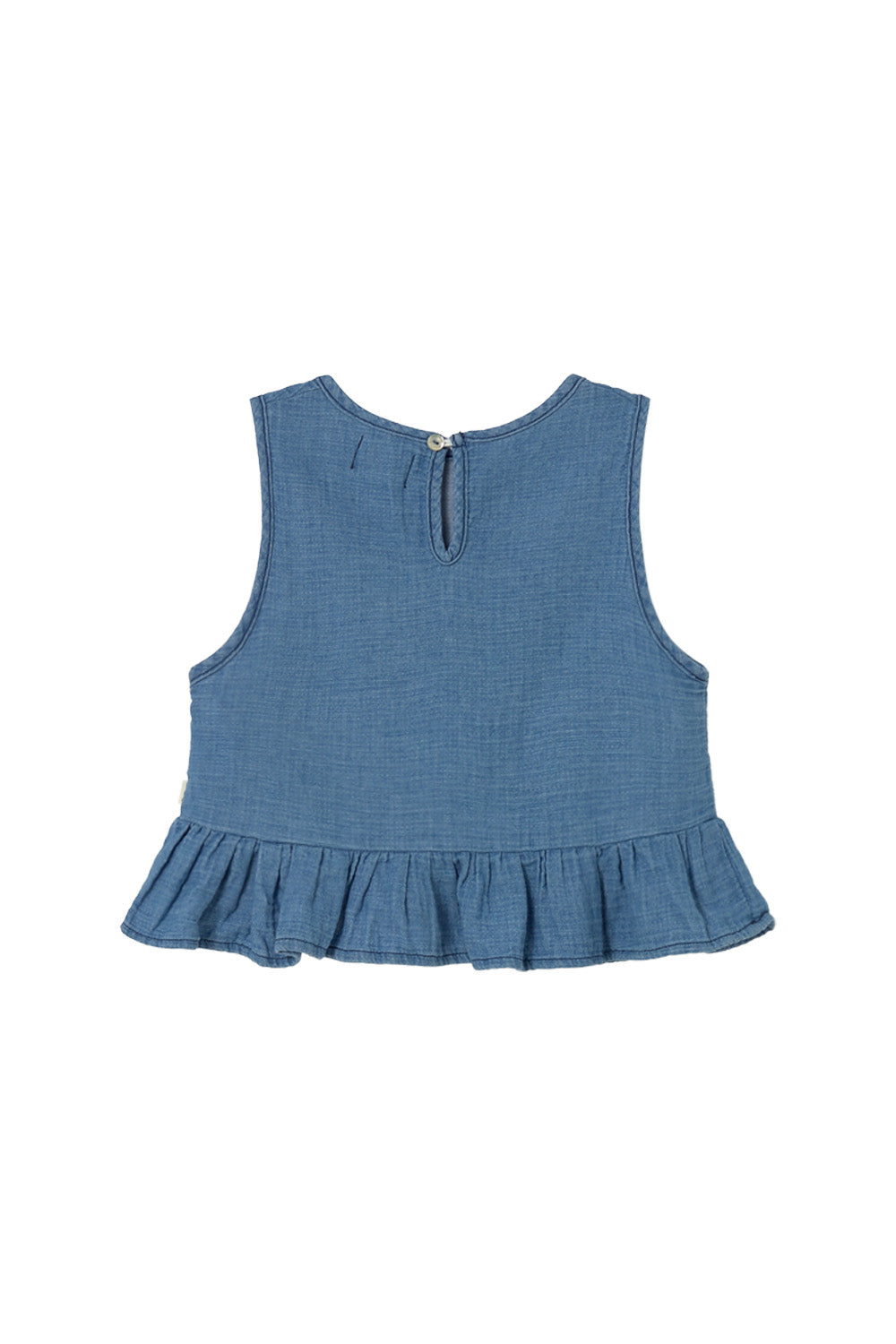 top in mussola denim