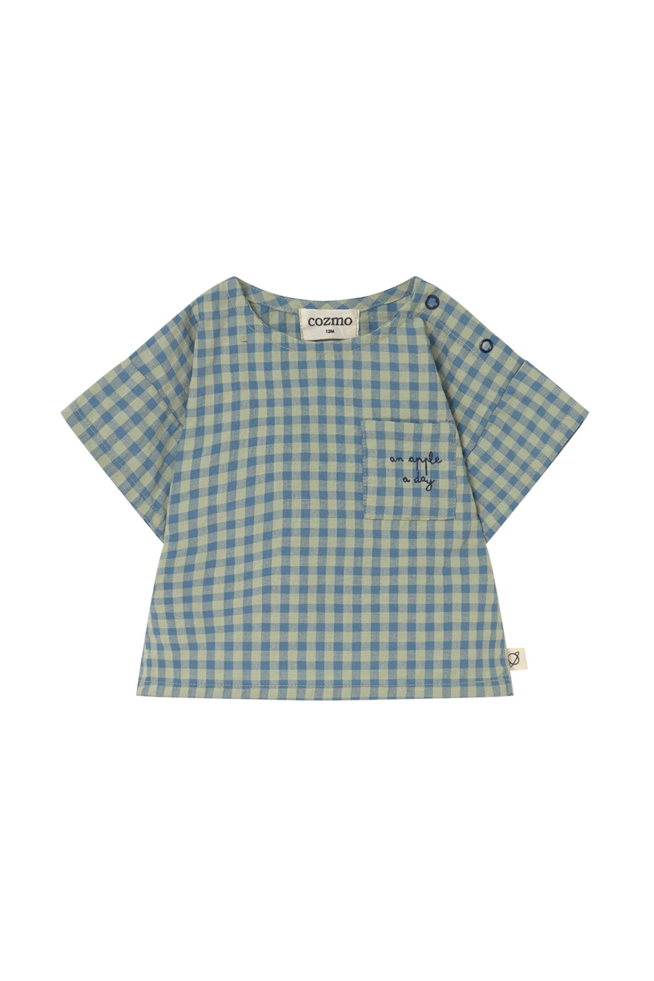 t-shirt blue gingham