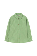 camicia riga verde mela