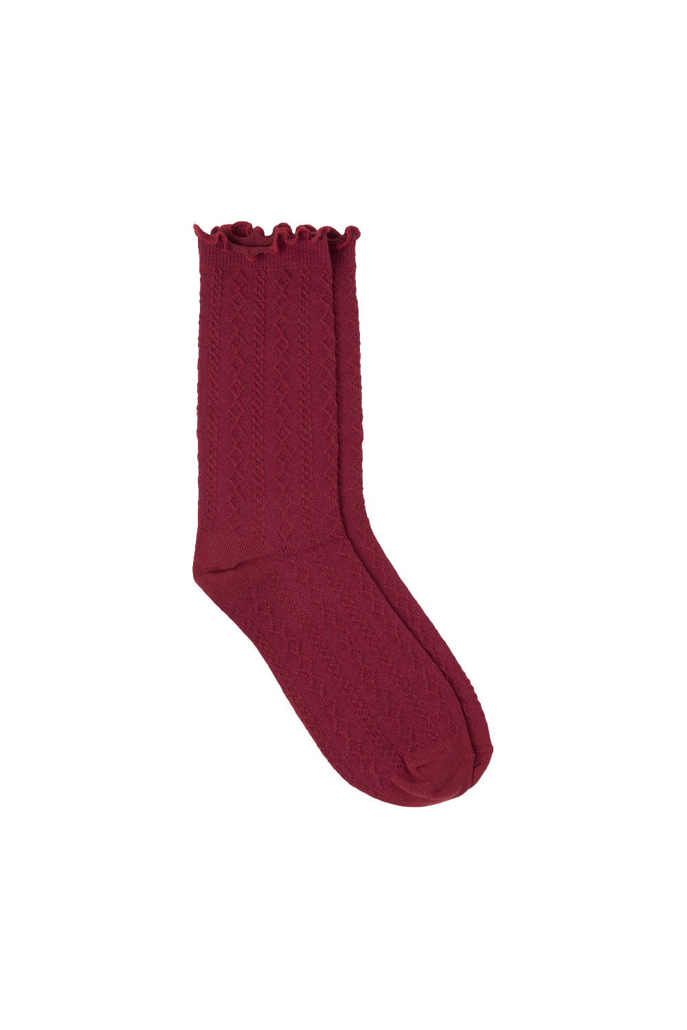 calza frill ricamo