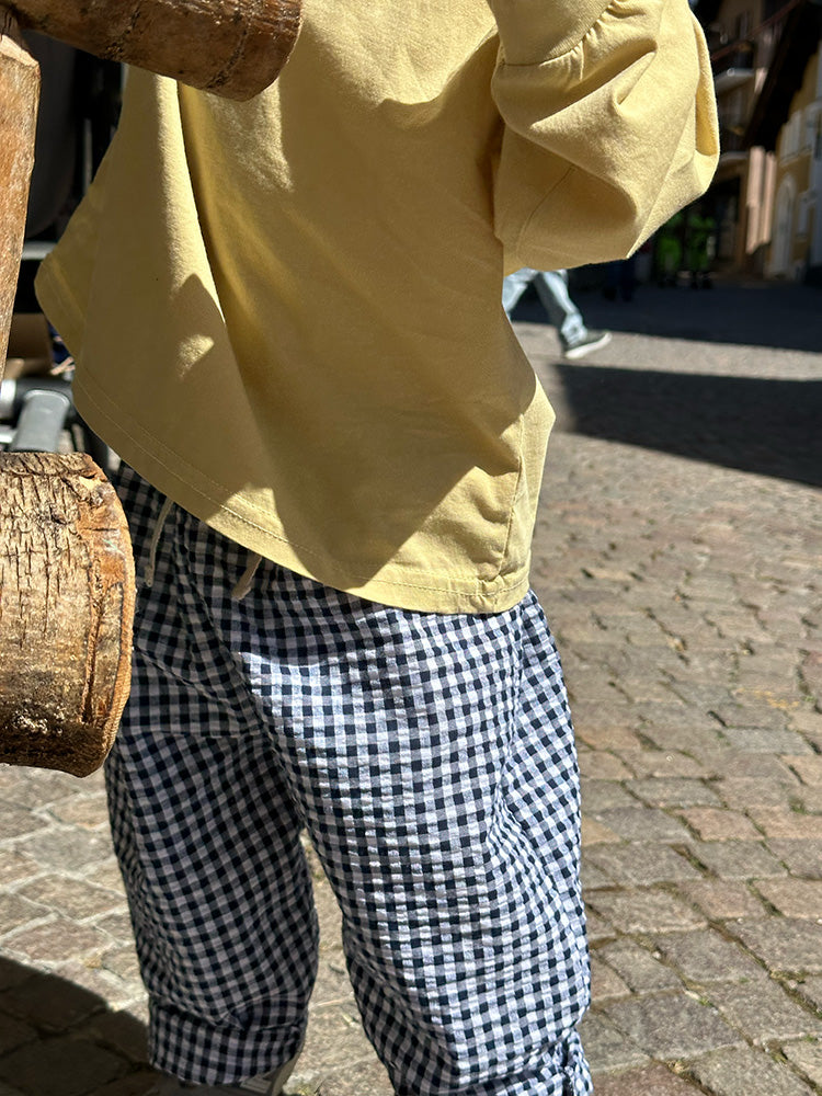 pantalone gingham