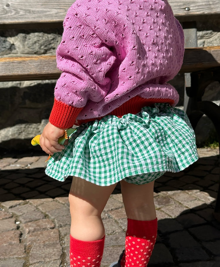 gonna culotte gingham