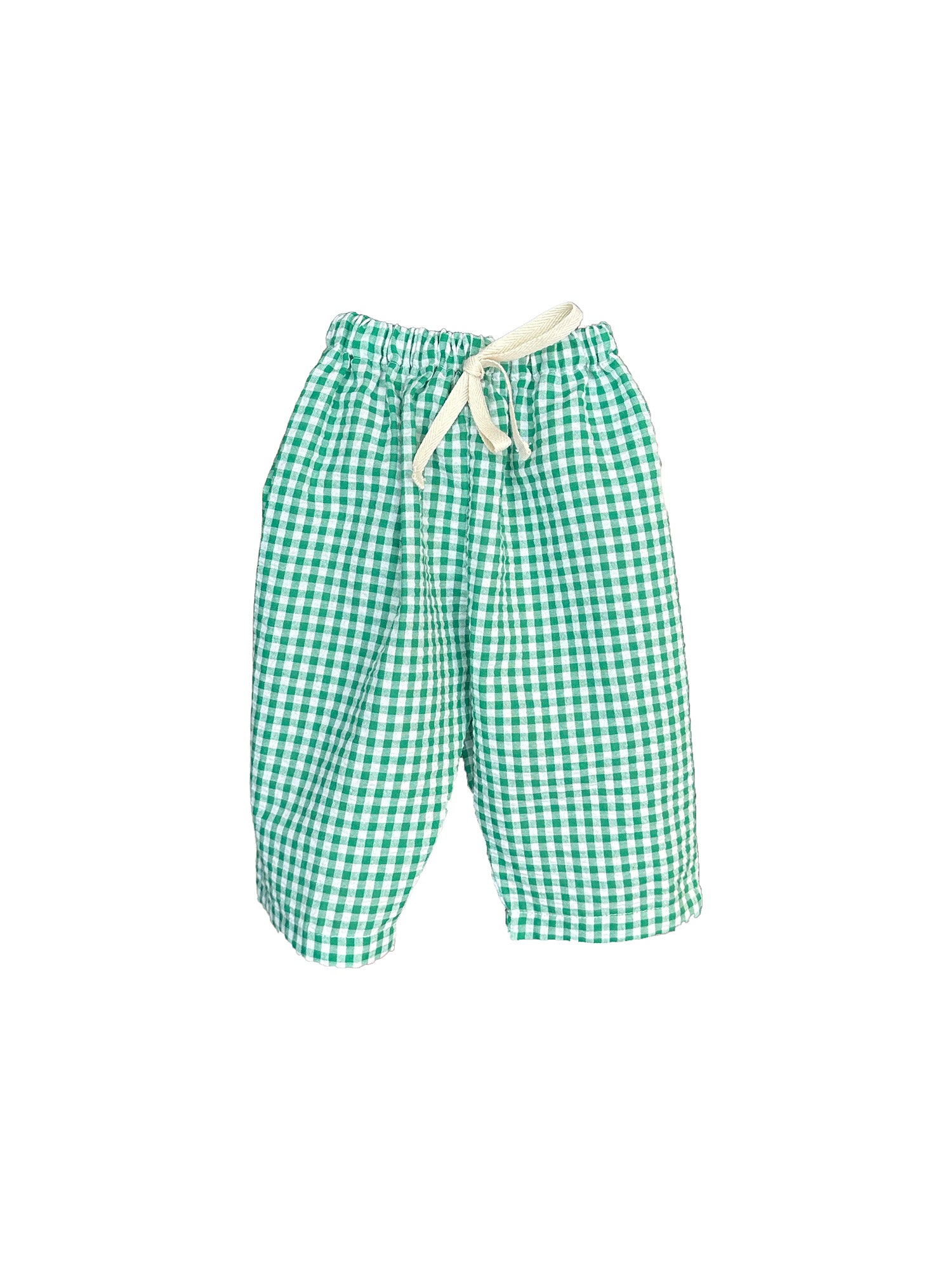 pantalone gingham