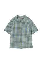camicia gingham blue
