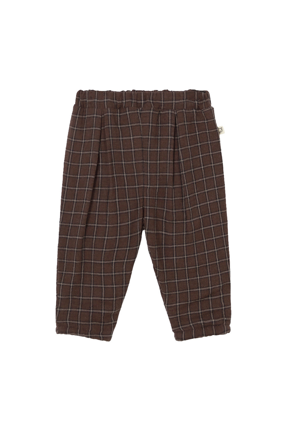 pantalone gingham cioccolato kobe