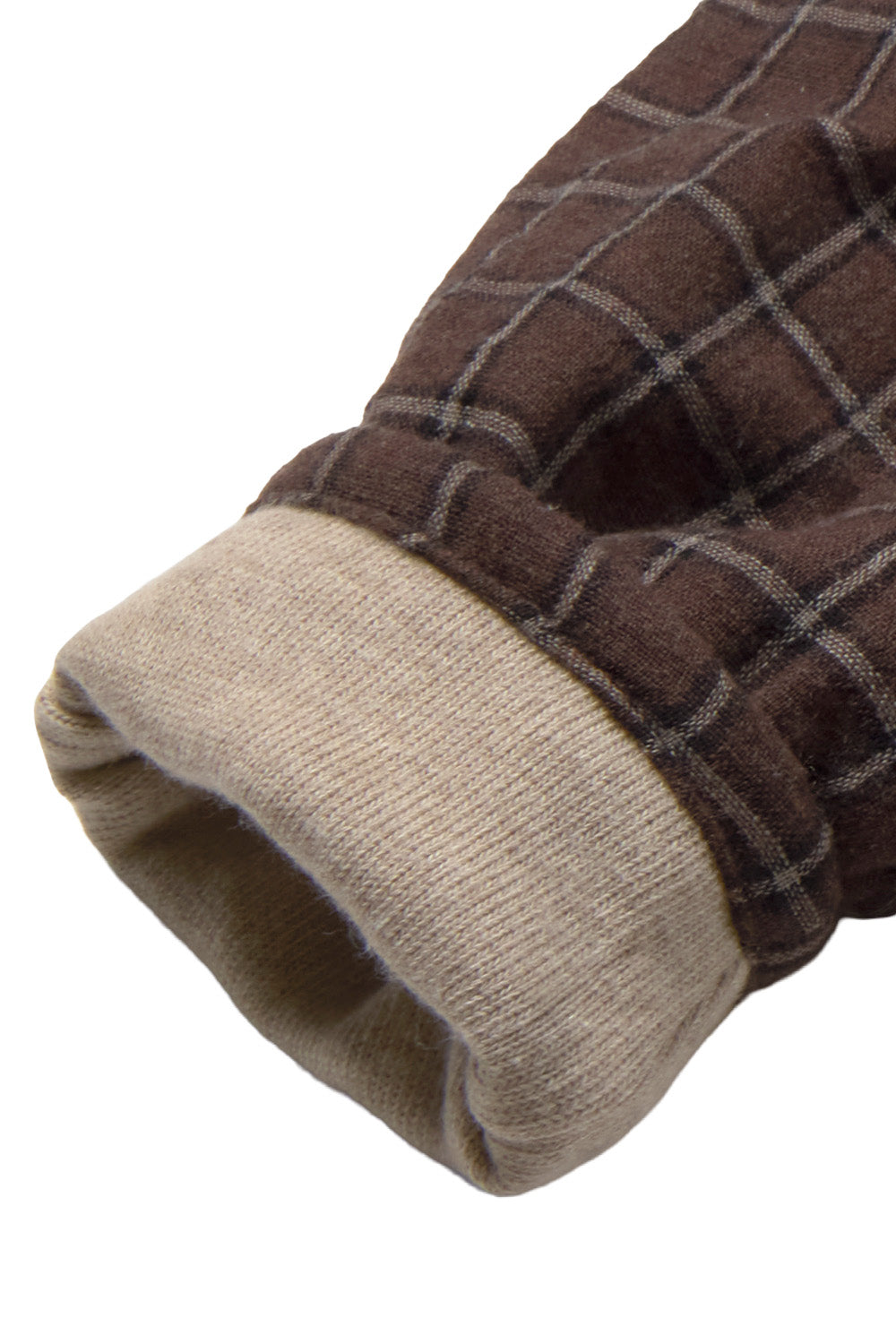 pantalone gingham cioccolato kobe