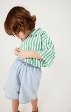short tela jeans leggero