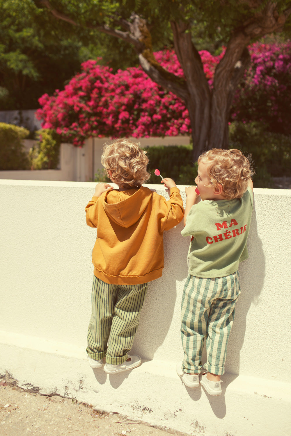 pantalone check green