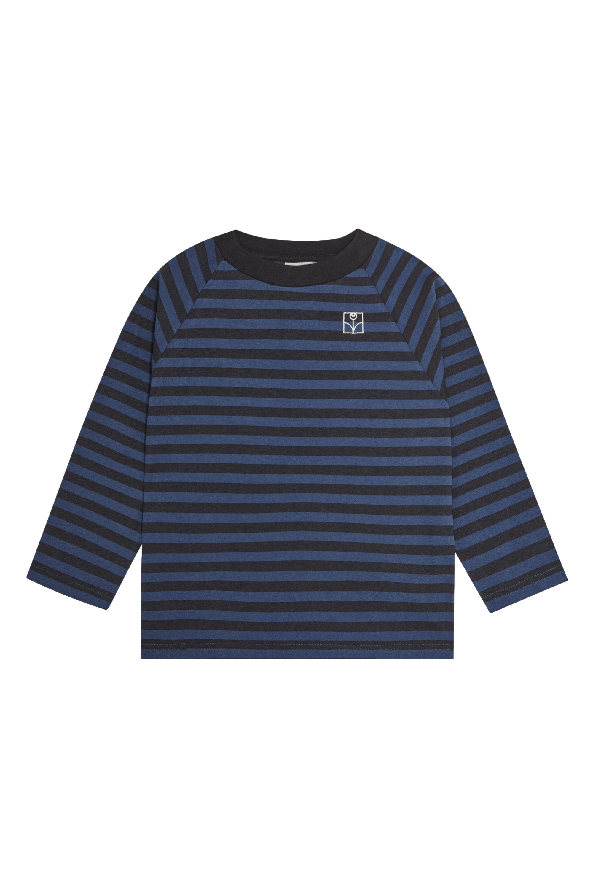 t-shirt rigata mirtillo antracite