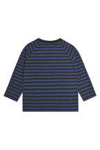 t-shirt rigata mirtillo antracite