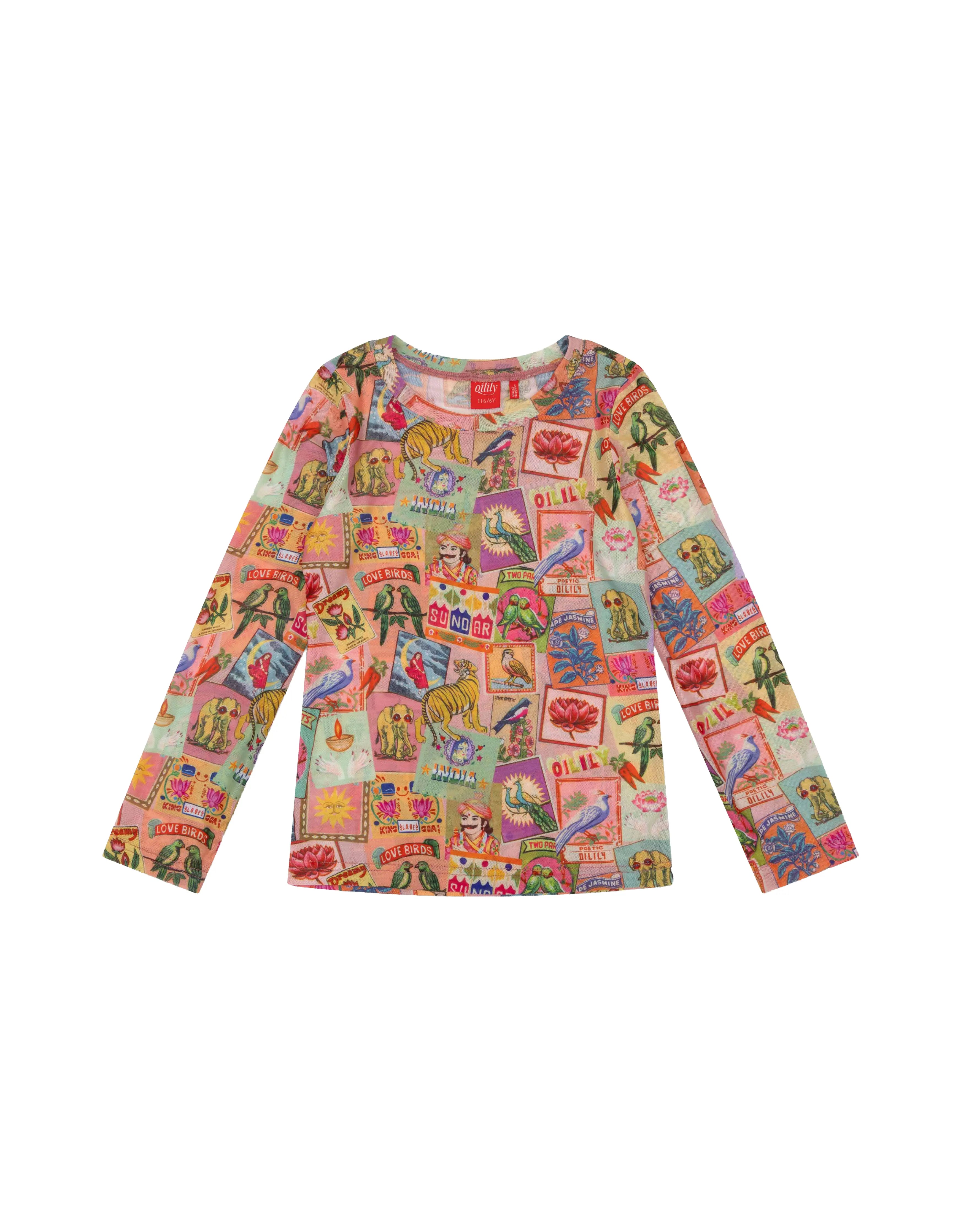 t-shirt india manica lunga