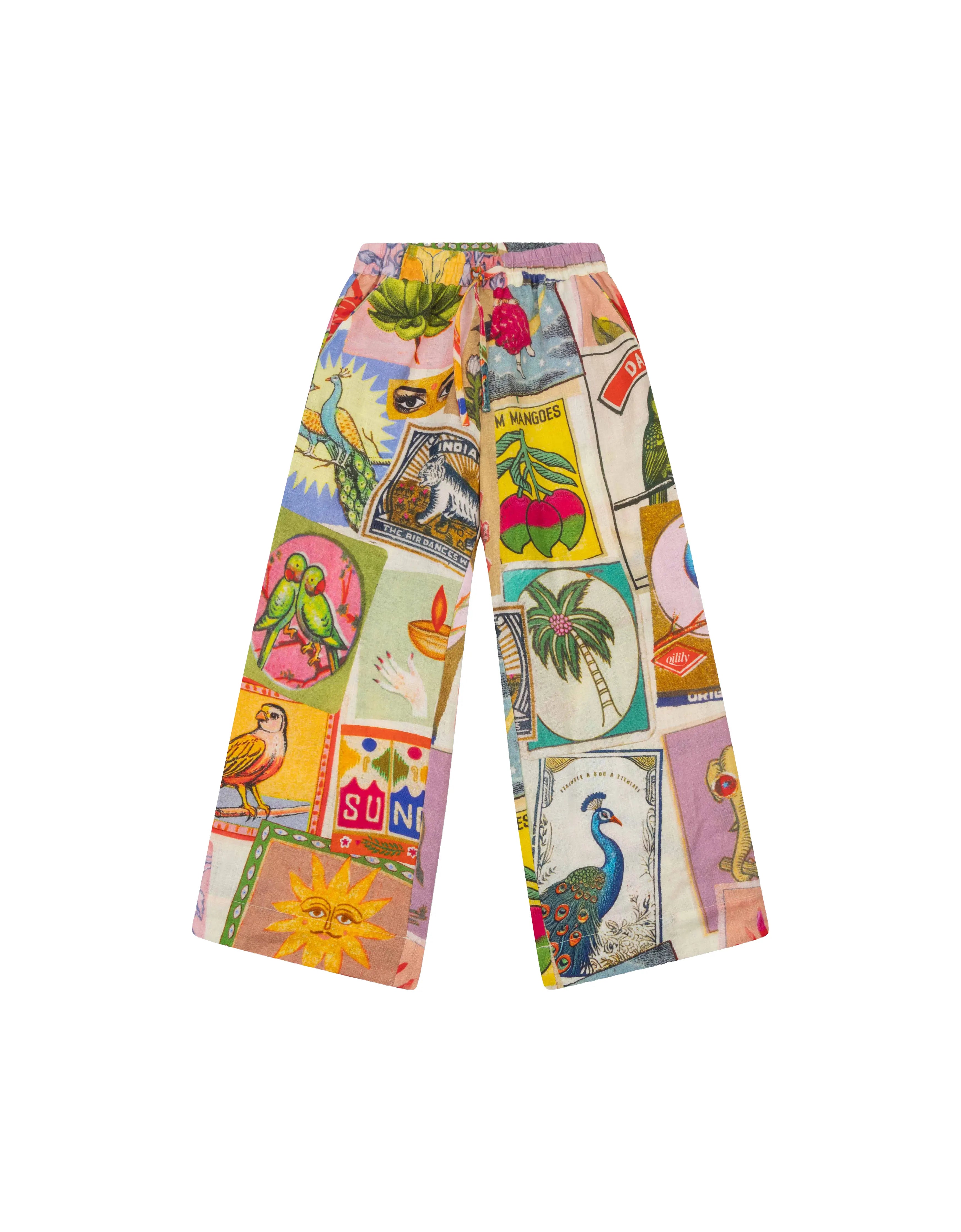 pantalone india lino