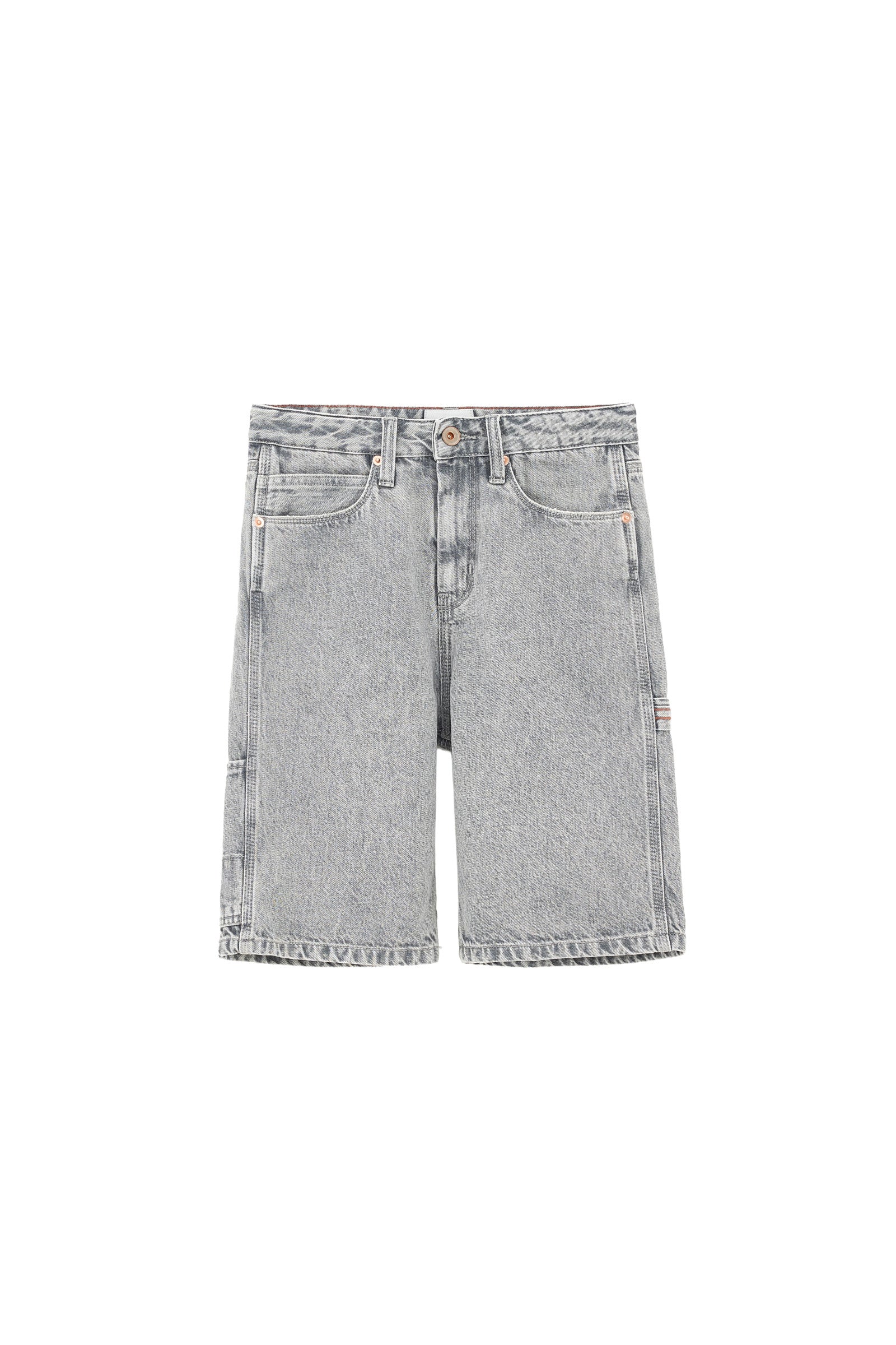 bermuda jeans grigio