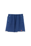 bermuda in felpa effetto denim