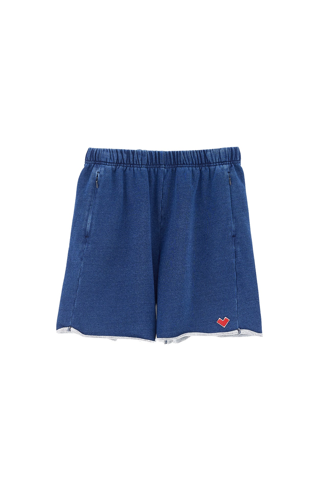 bermuda in felpa effetto denim