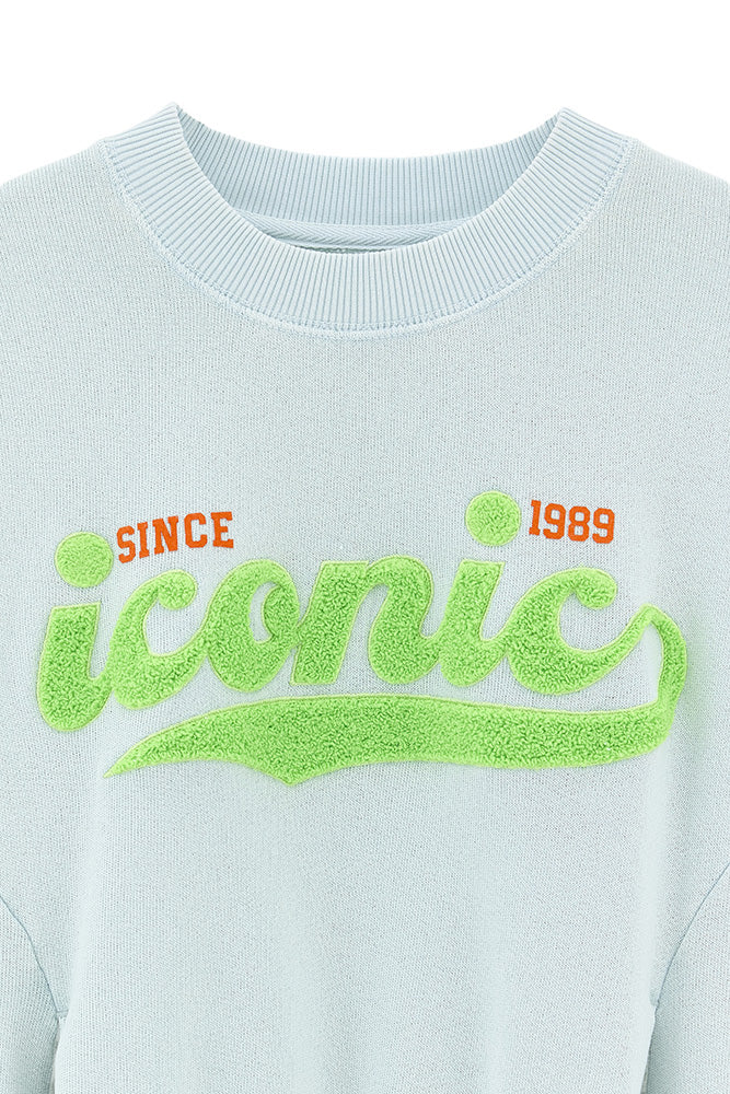 felpa menta iconic