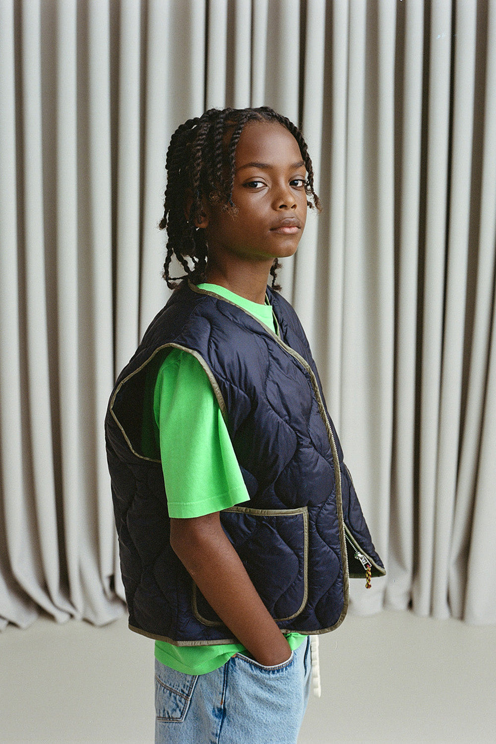 gilet trapuntato unisex