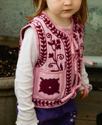 gilet honey burgundy